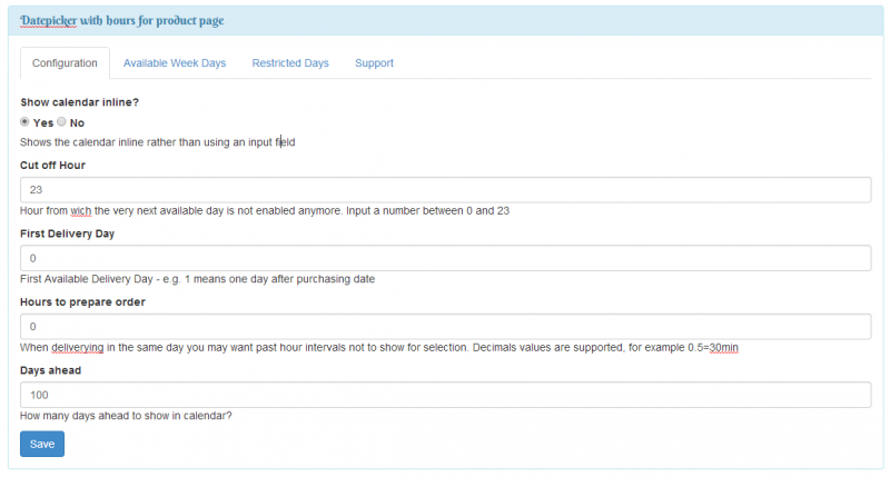 Prestashop per product delivery date (for flower shops or hotels) - Image 3